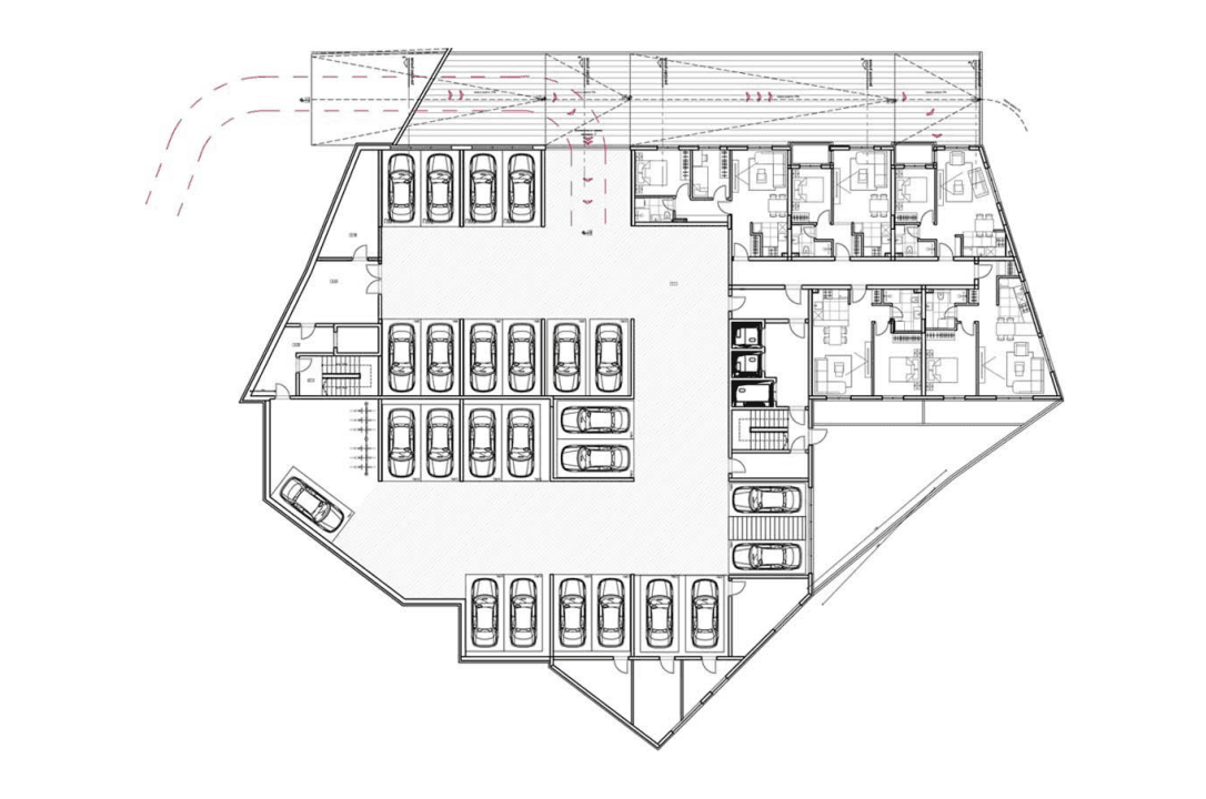 Medak Residence - osnova podruma -1 / nisko prizemlje